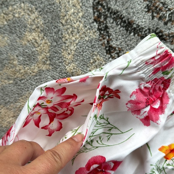 Vintage Premier International Two Piece Embroidered T-shirt Floral Shorts Set XL - Picture 8 of 9